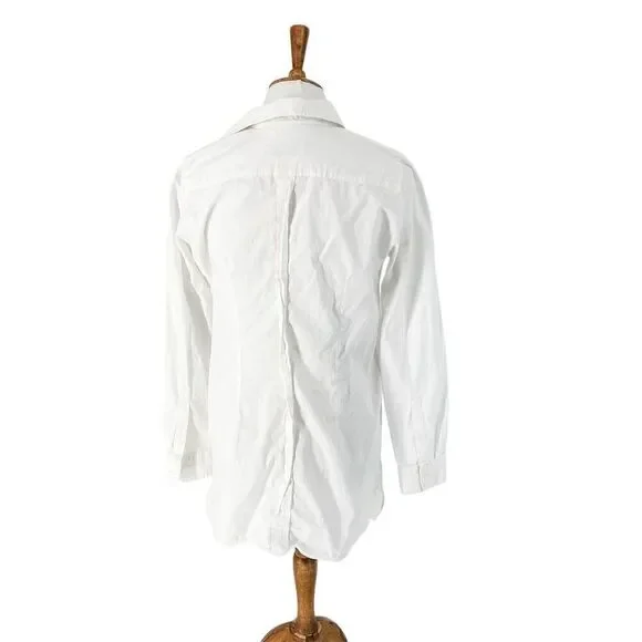 Max Mara Weekend Women's White Button Down Shirt Tunic Dress, size S - Picture 8 of 9